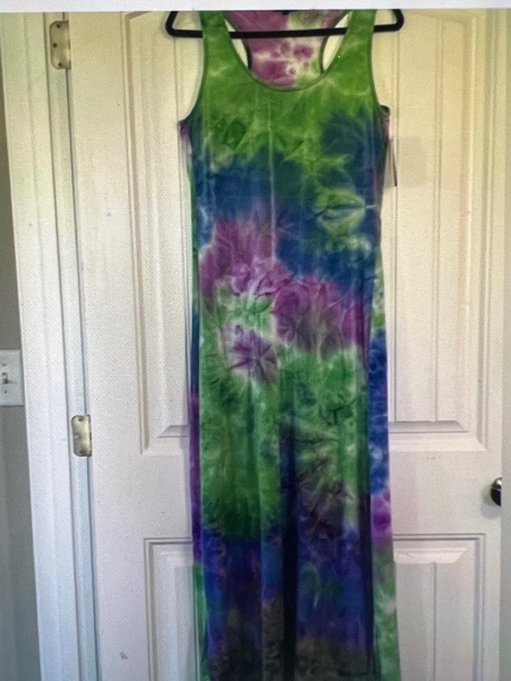 Tie Die Spandex Maxi Dress Medium